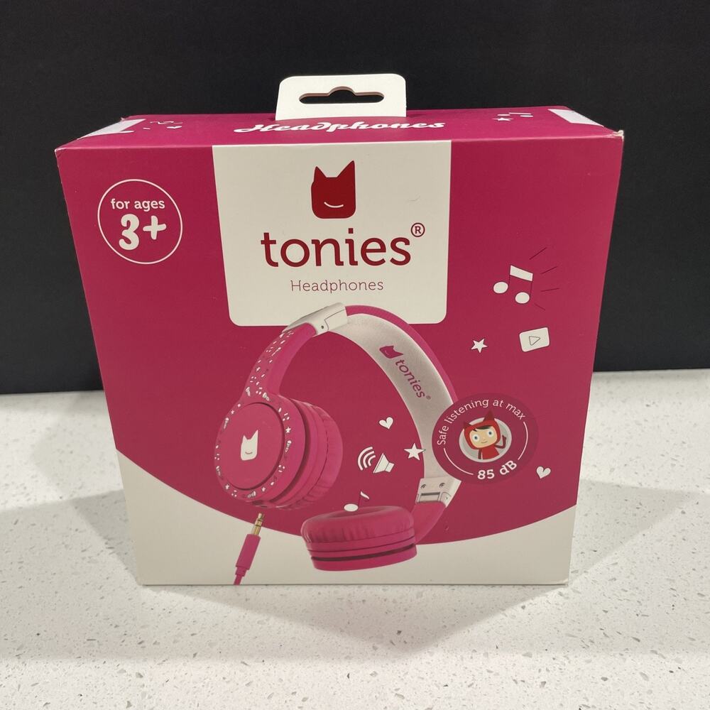 Tonies Foldable On-Ear Headphones for Toniebox Pink NEW Sealed Box